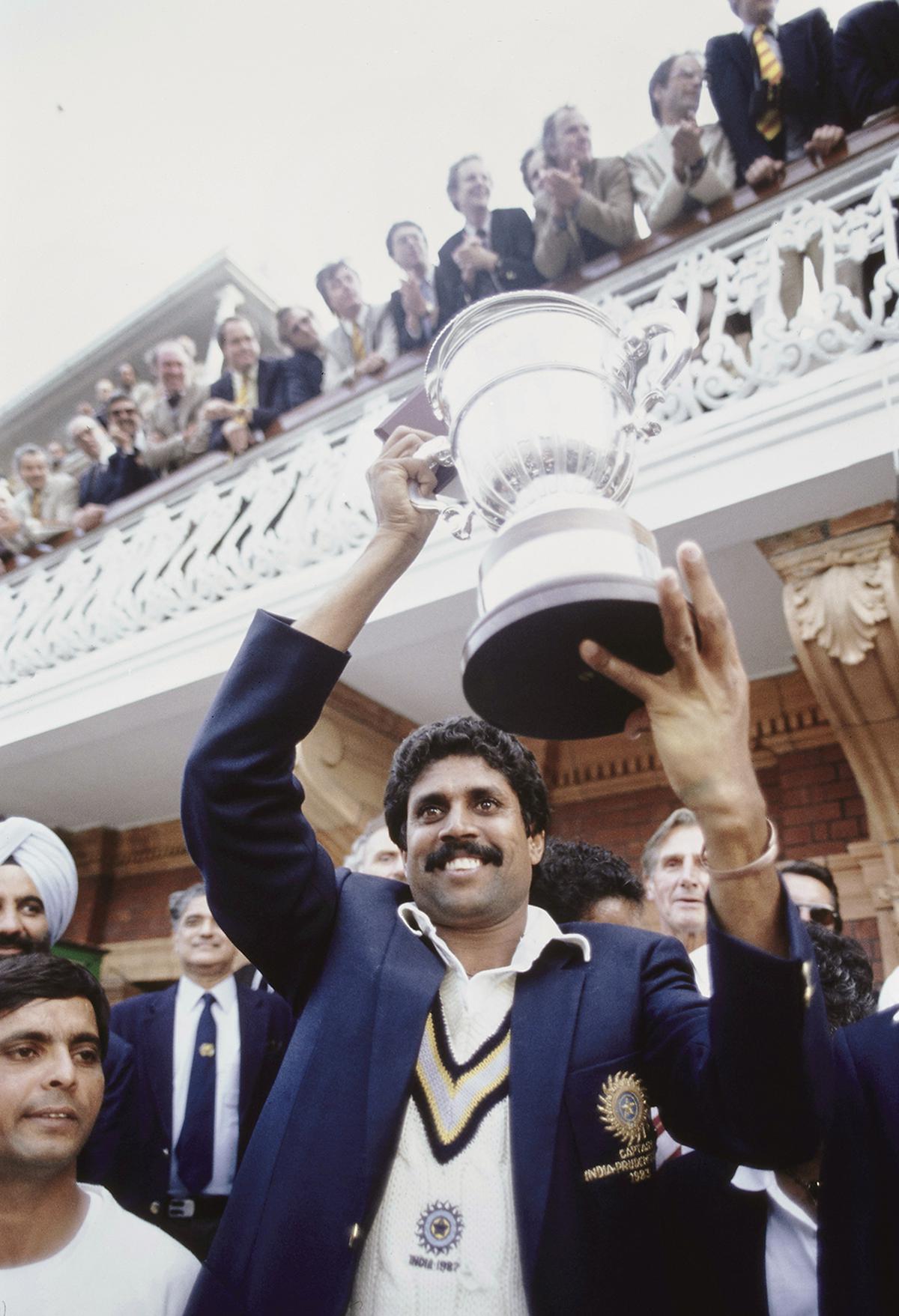 Kapil Dev with Trophy